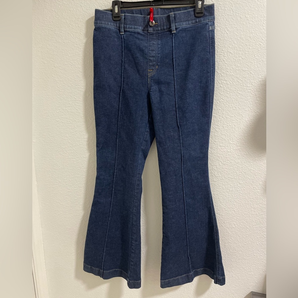 SPANX Dark Blue pull on Denim Jeans